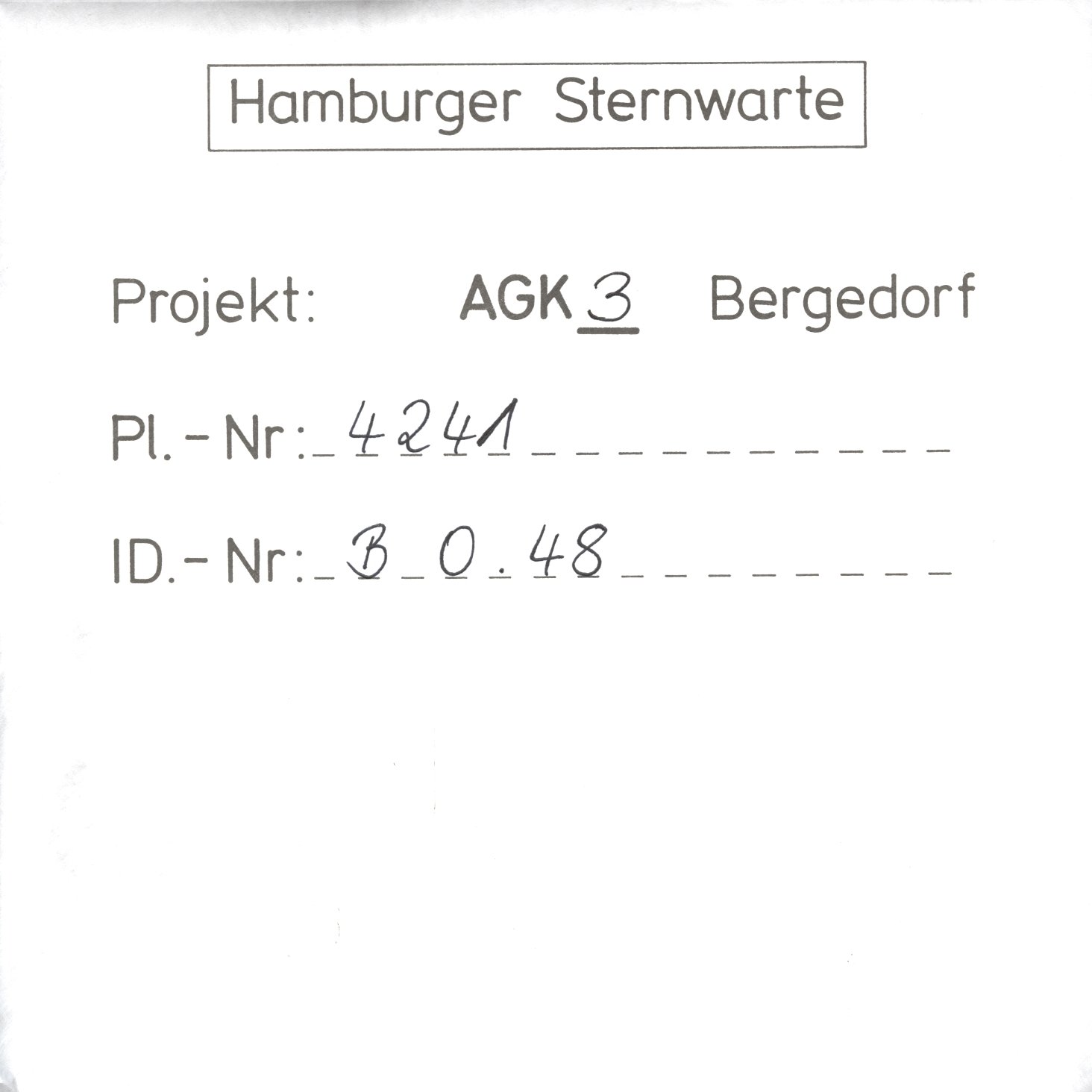 Plate envelope