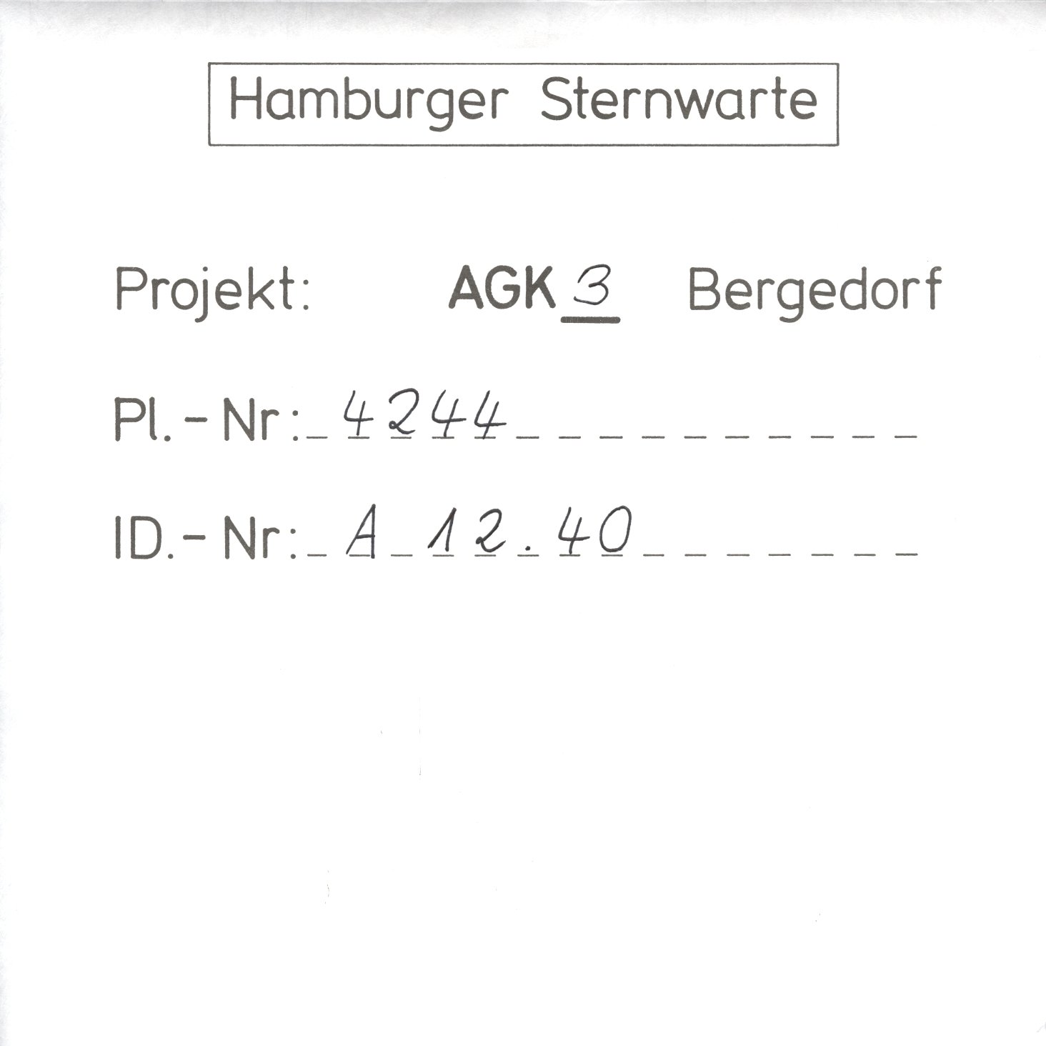 Plate envelope