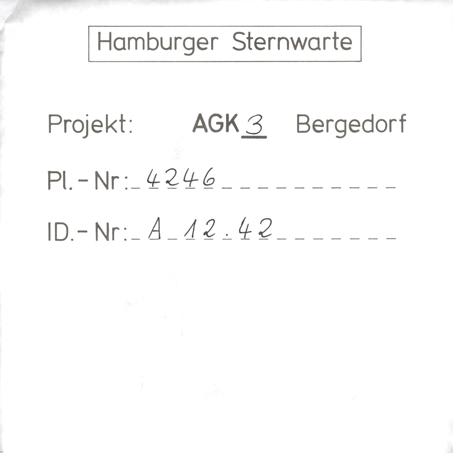 Plate envelope
