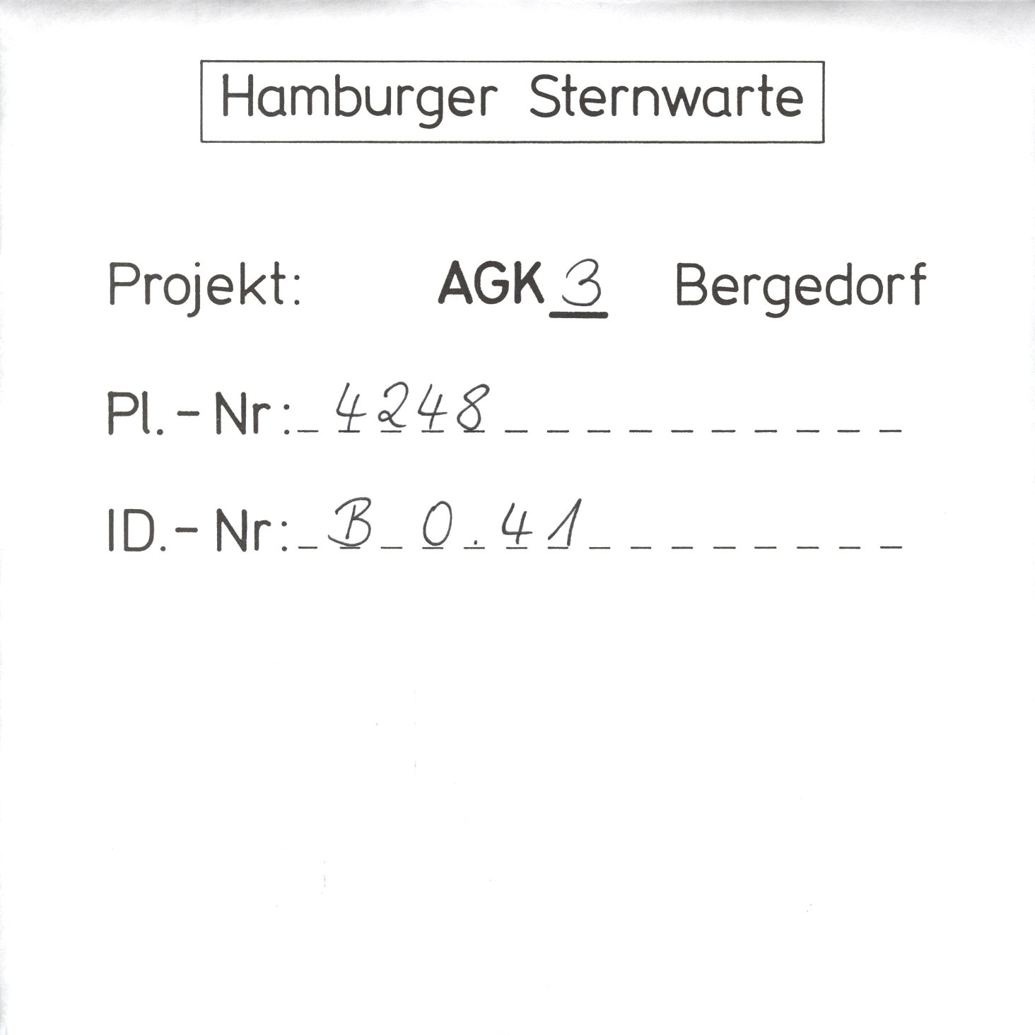 Plate envelope