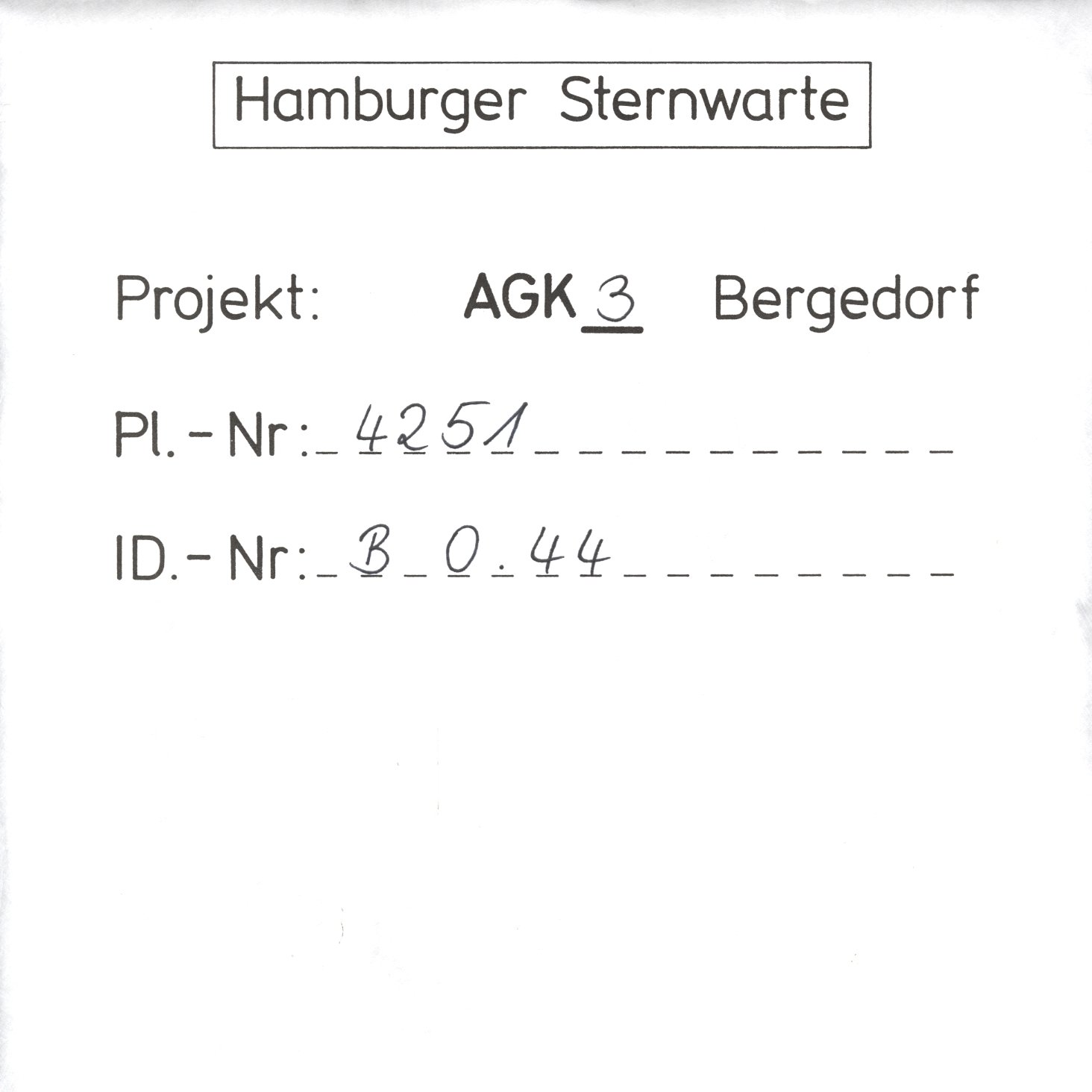 Plate envelope