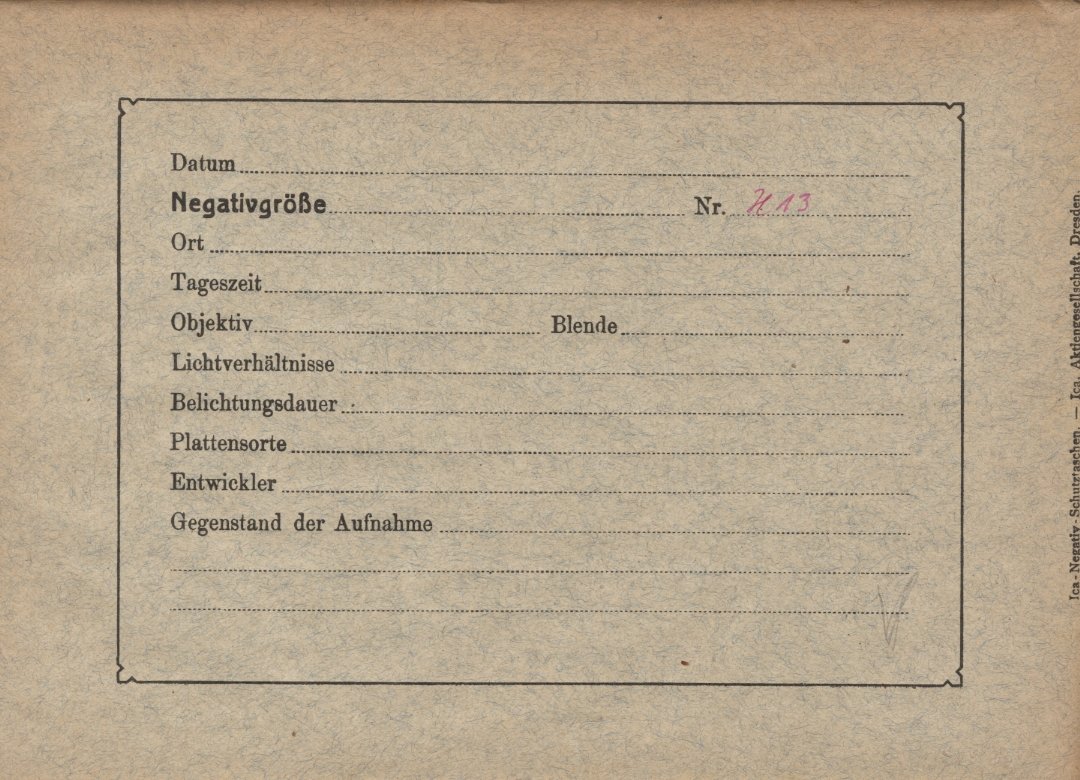 Plate envelope