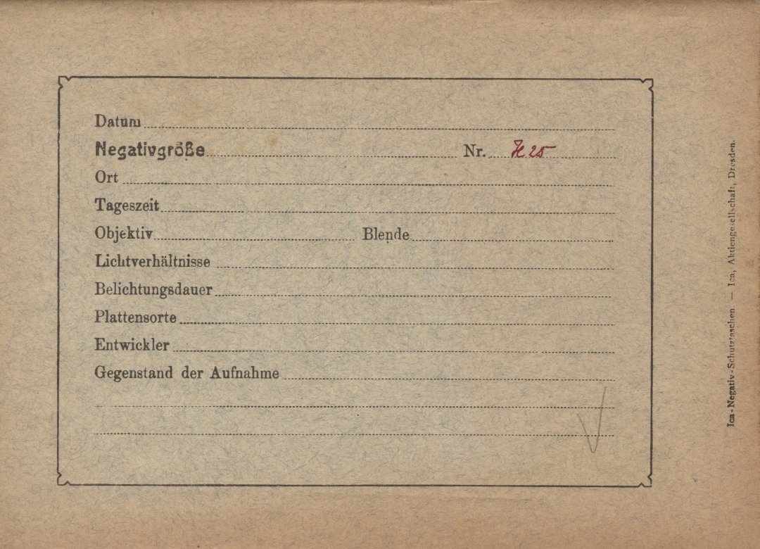 Plate envelope