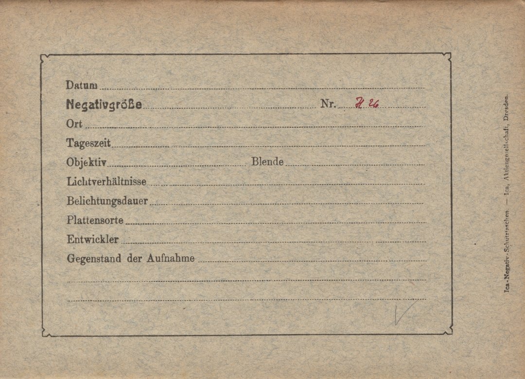 Plate envelope