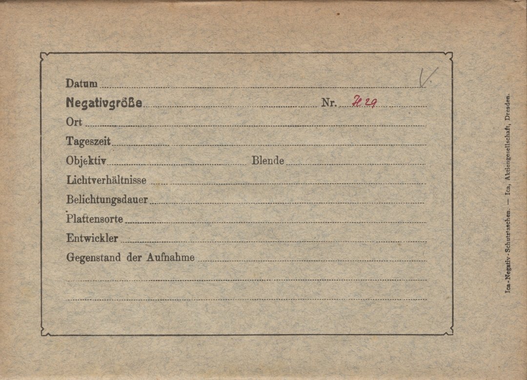 Plate envelope