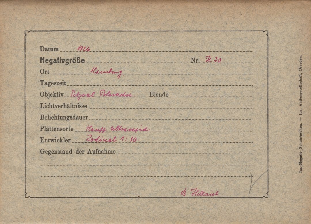 Plate envelope