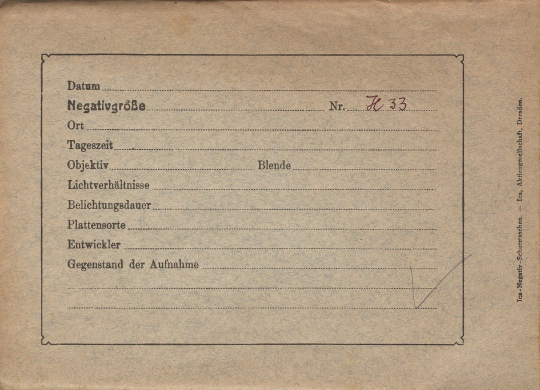 Plate envelope