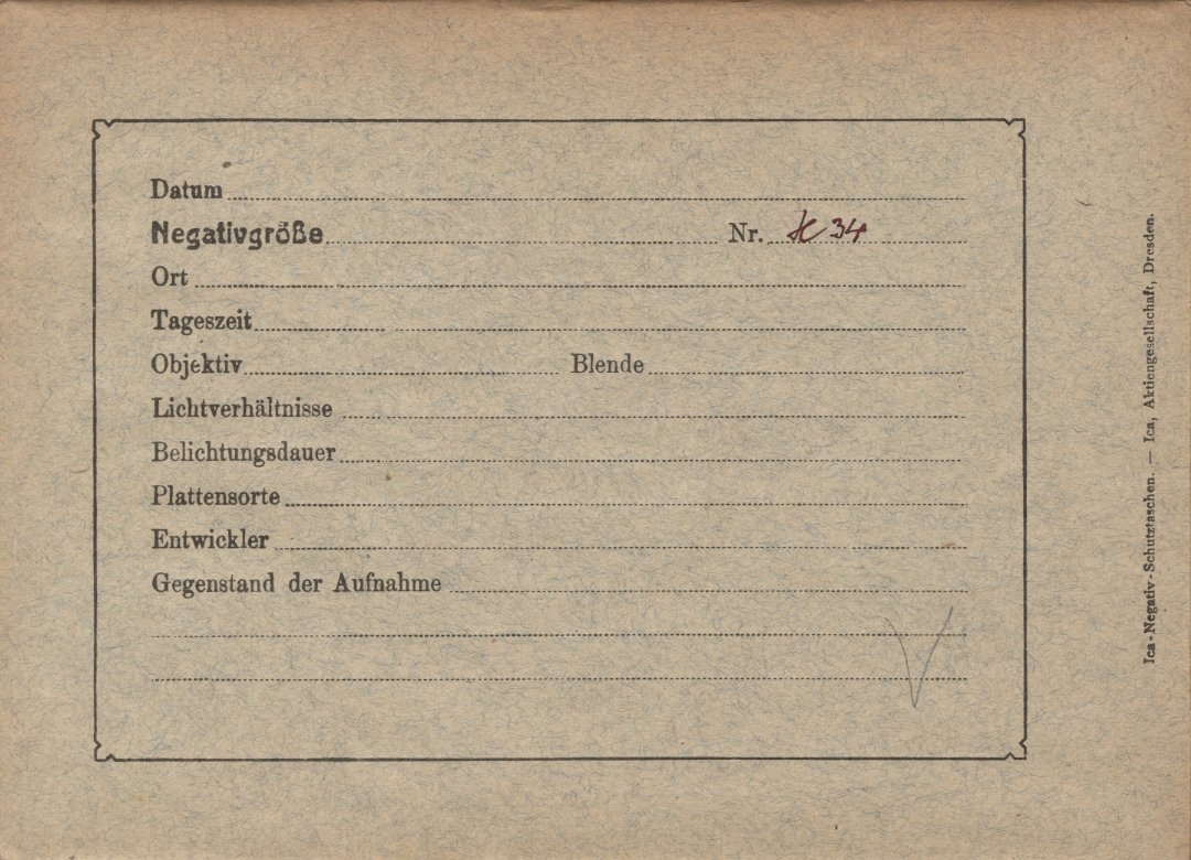 Plate envelope
