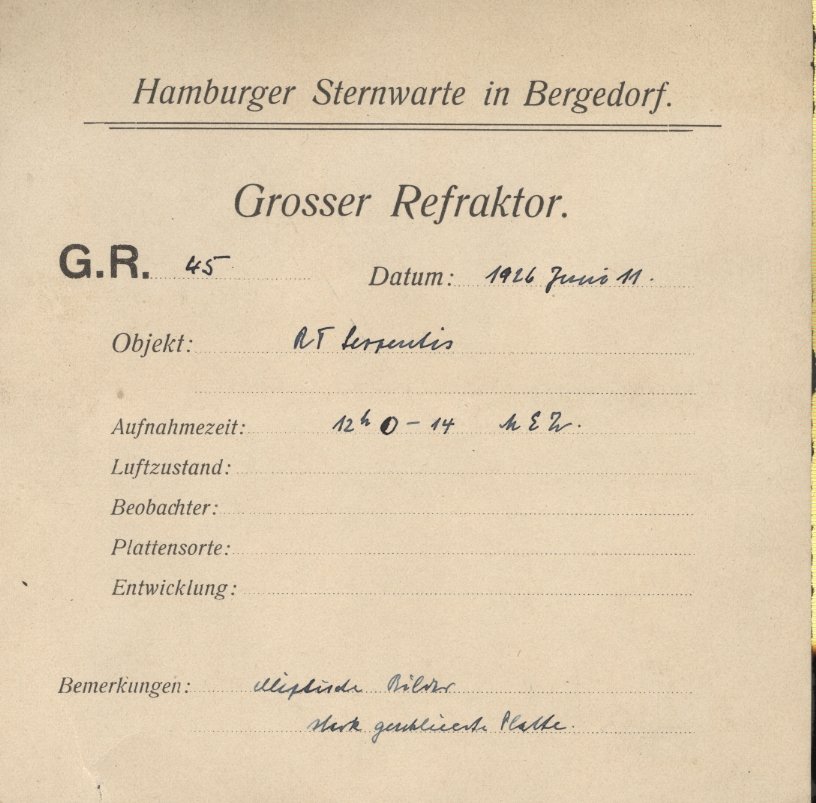 Plate envelope