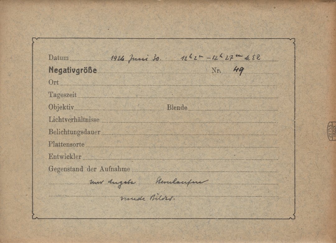 Plate envelope