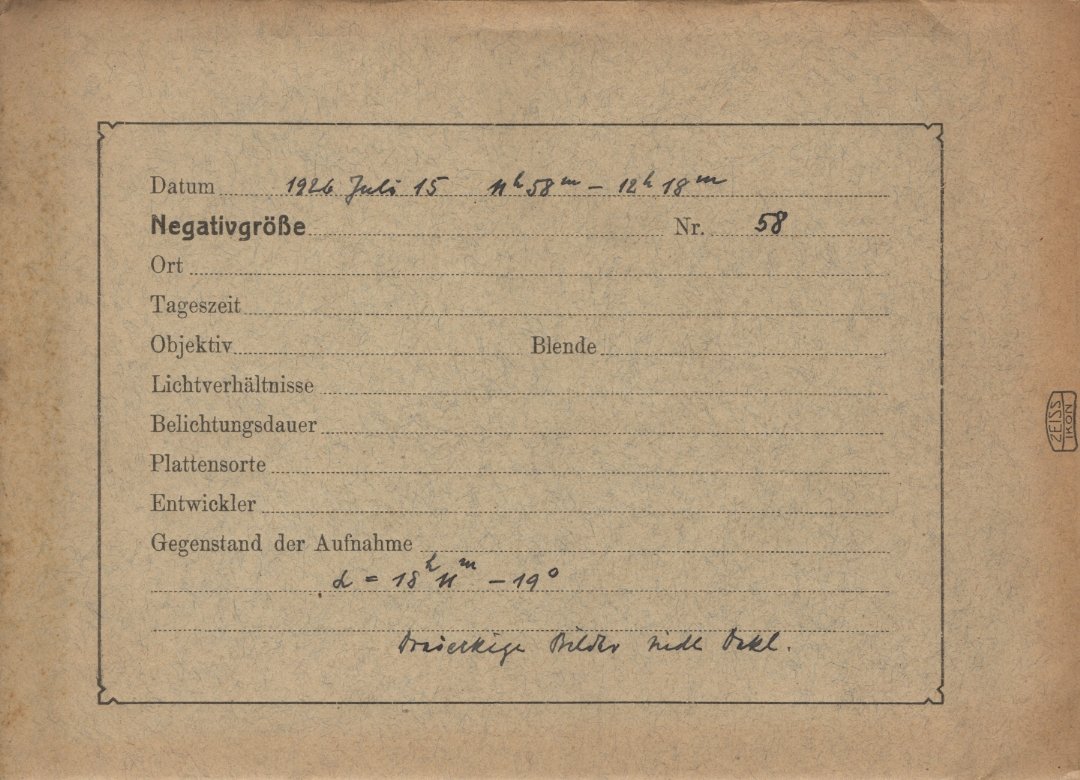 Plate envelope