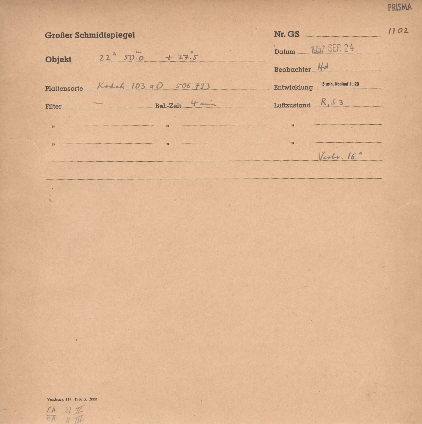 Plate envelope