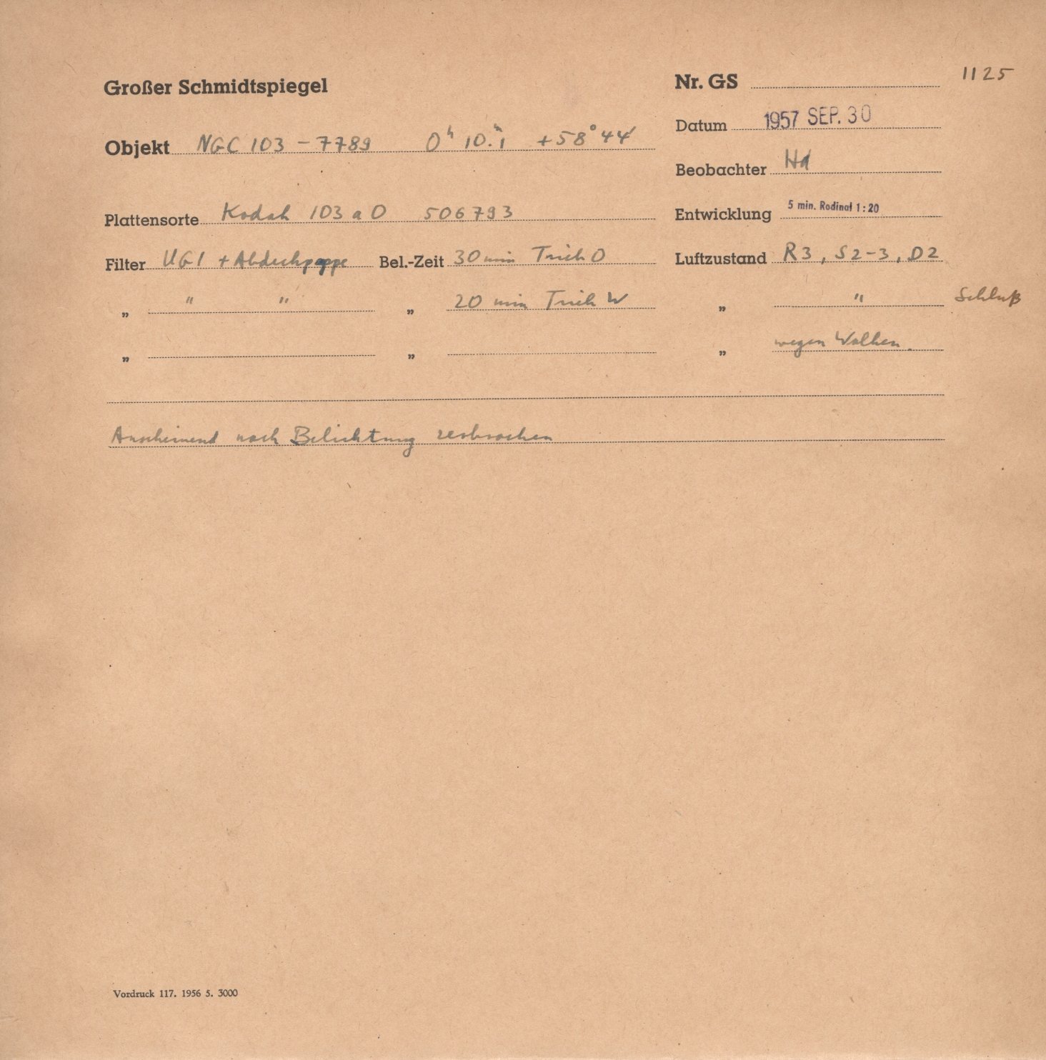 Plate envelope