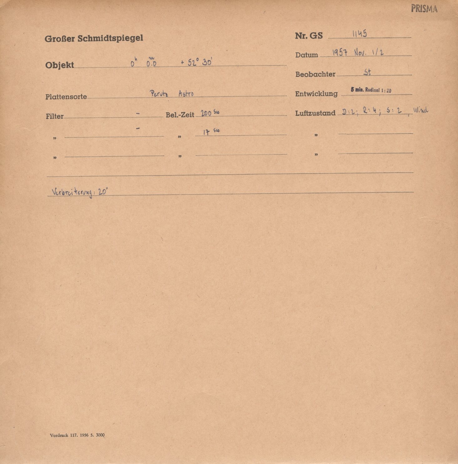 Plate envelope