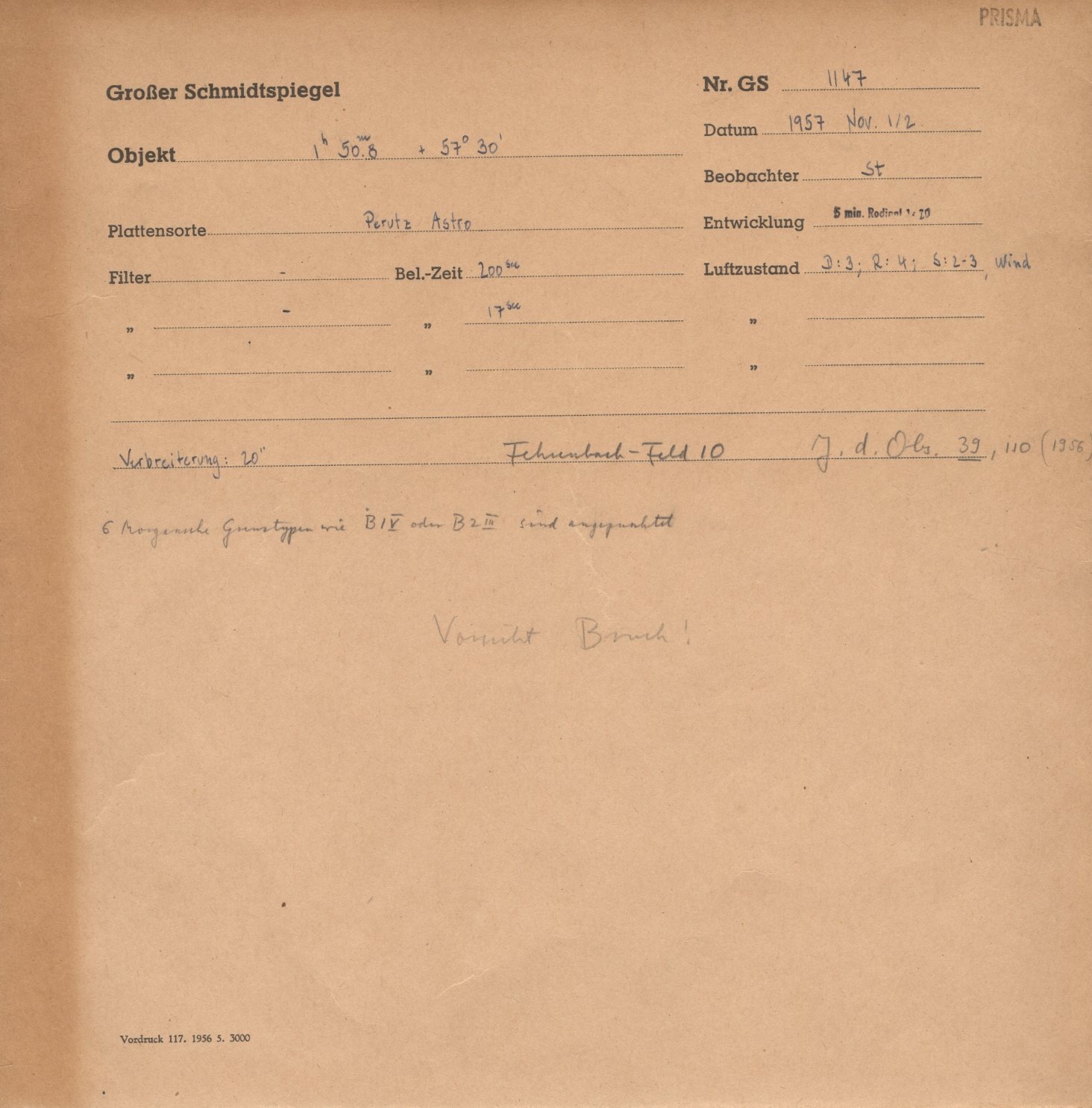 Plate envelope