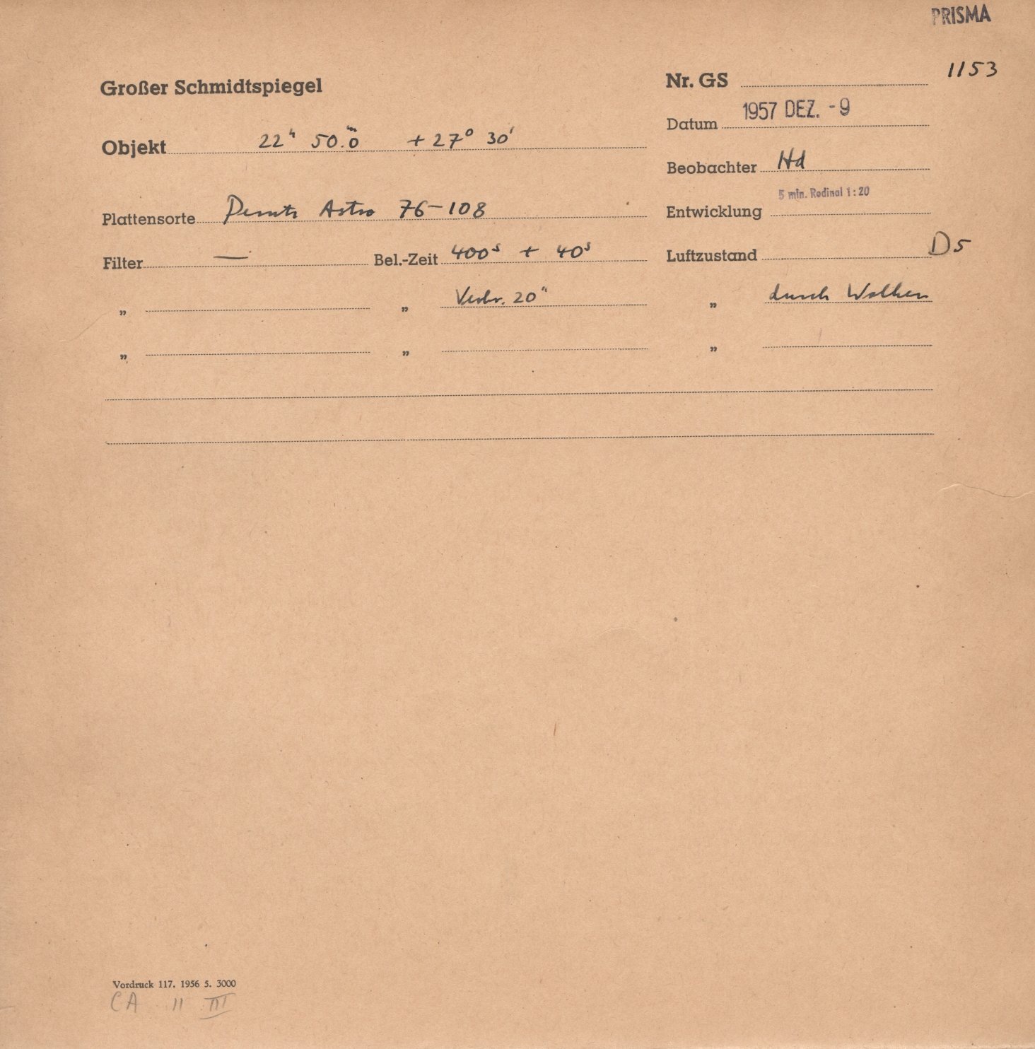 Plate envelope