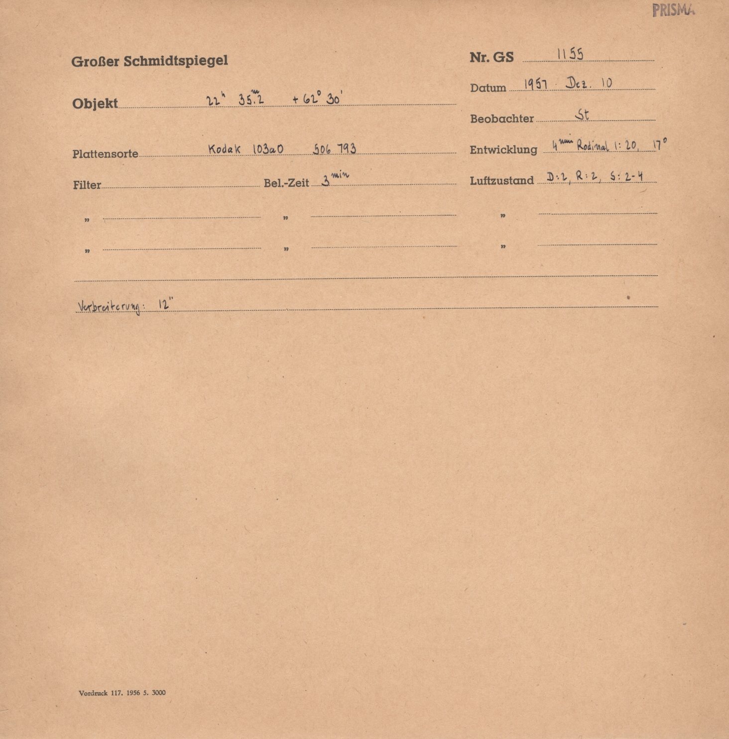Plate envelope