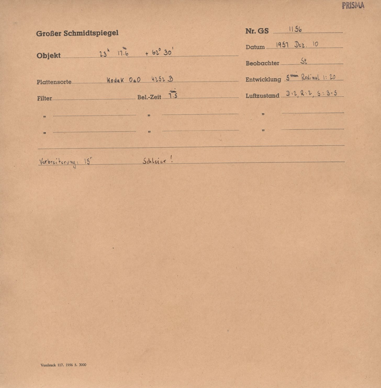 Plate envelope