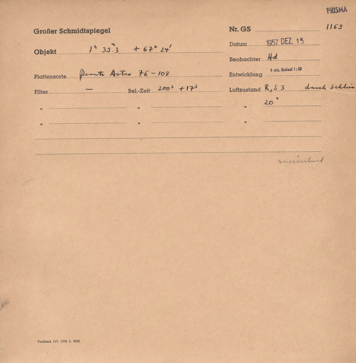 Plate envelope