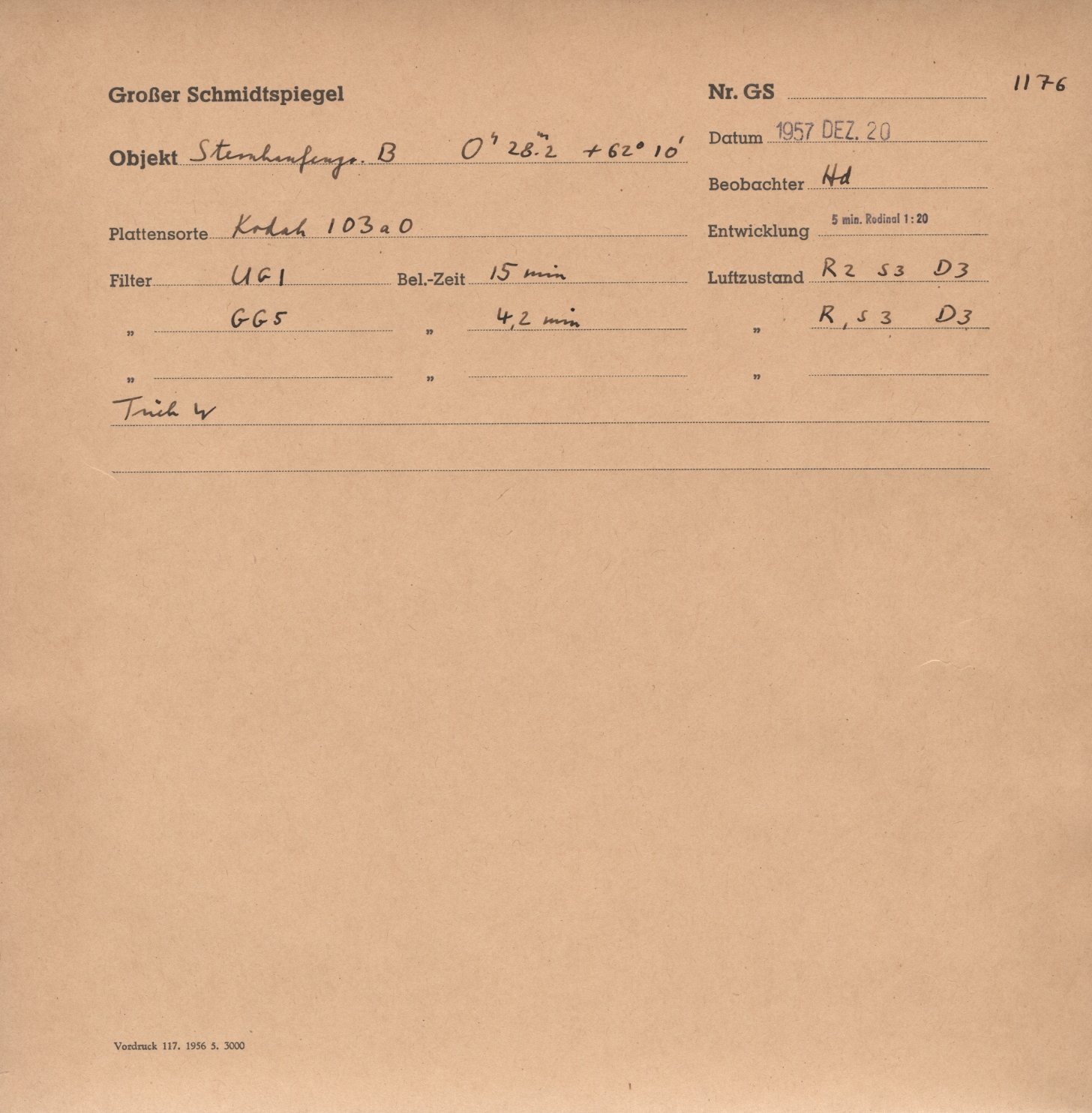 Plate envelope