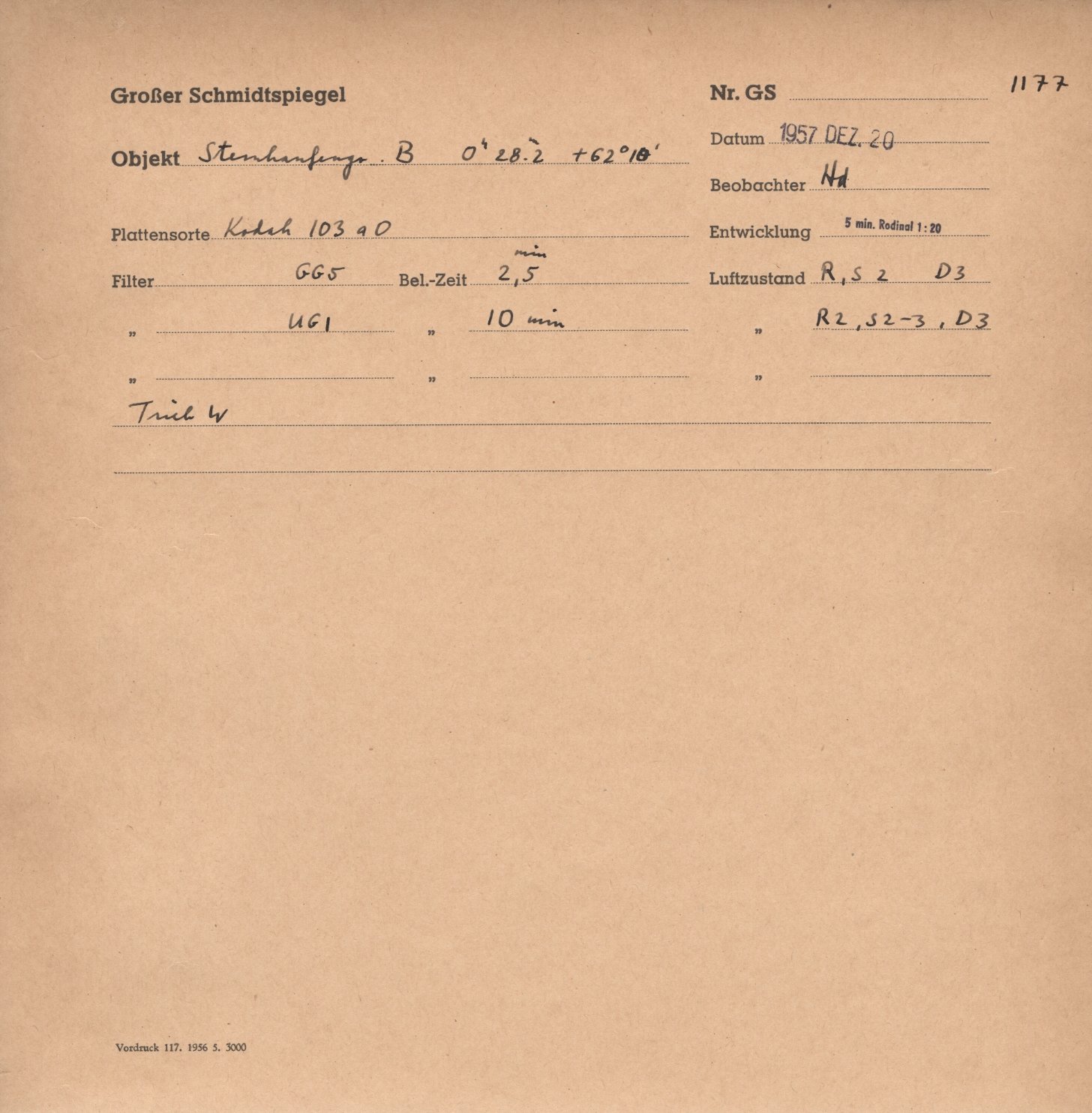 Plate envelope