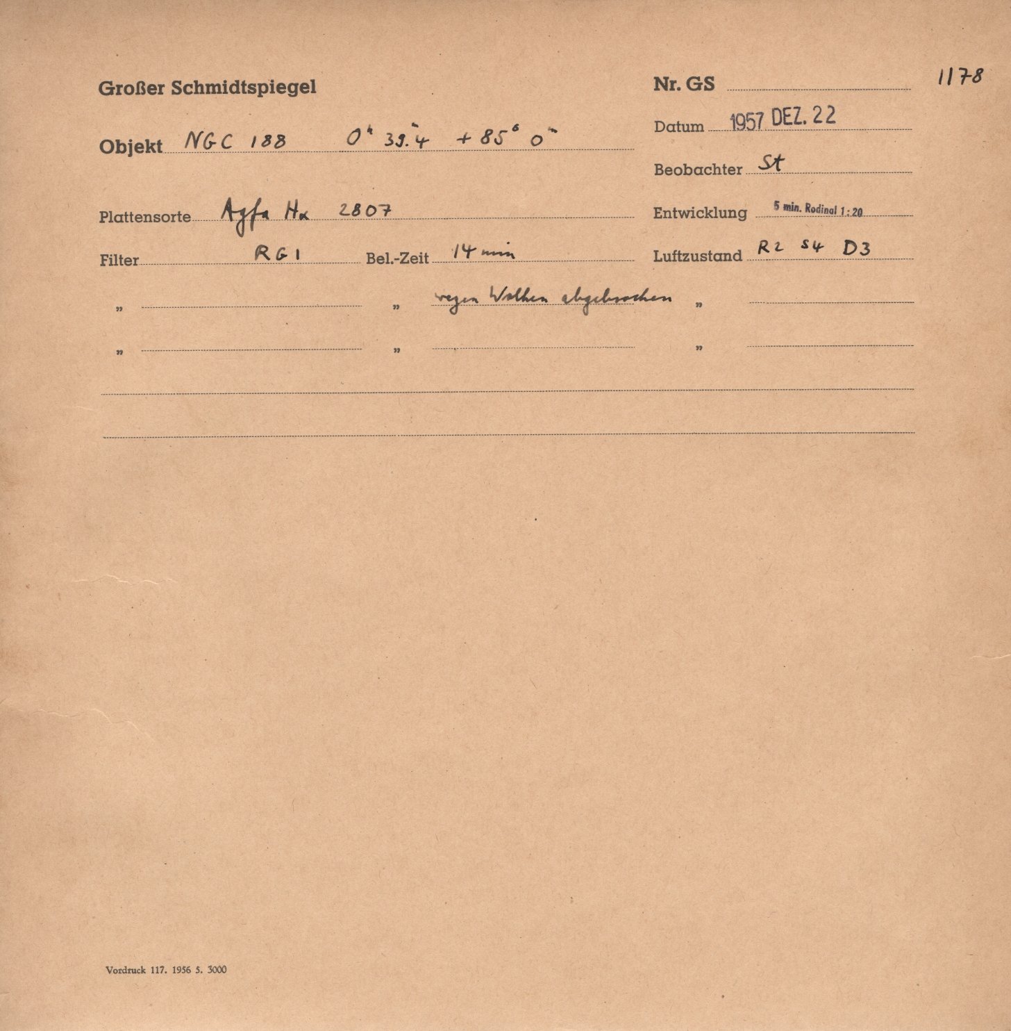 Plate envelope