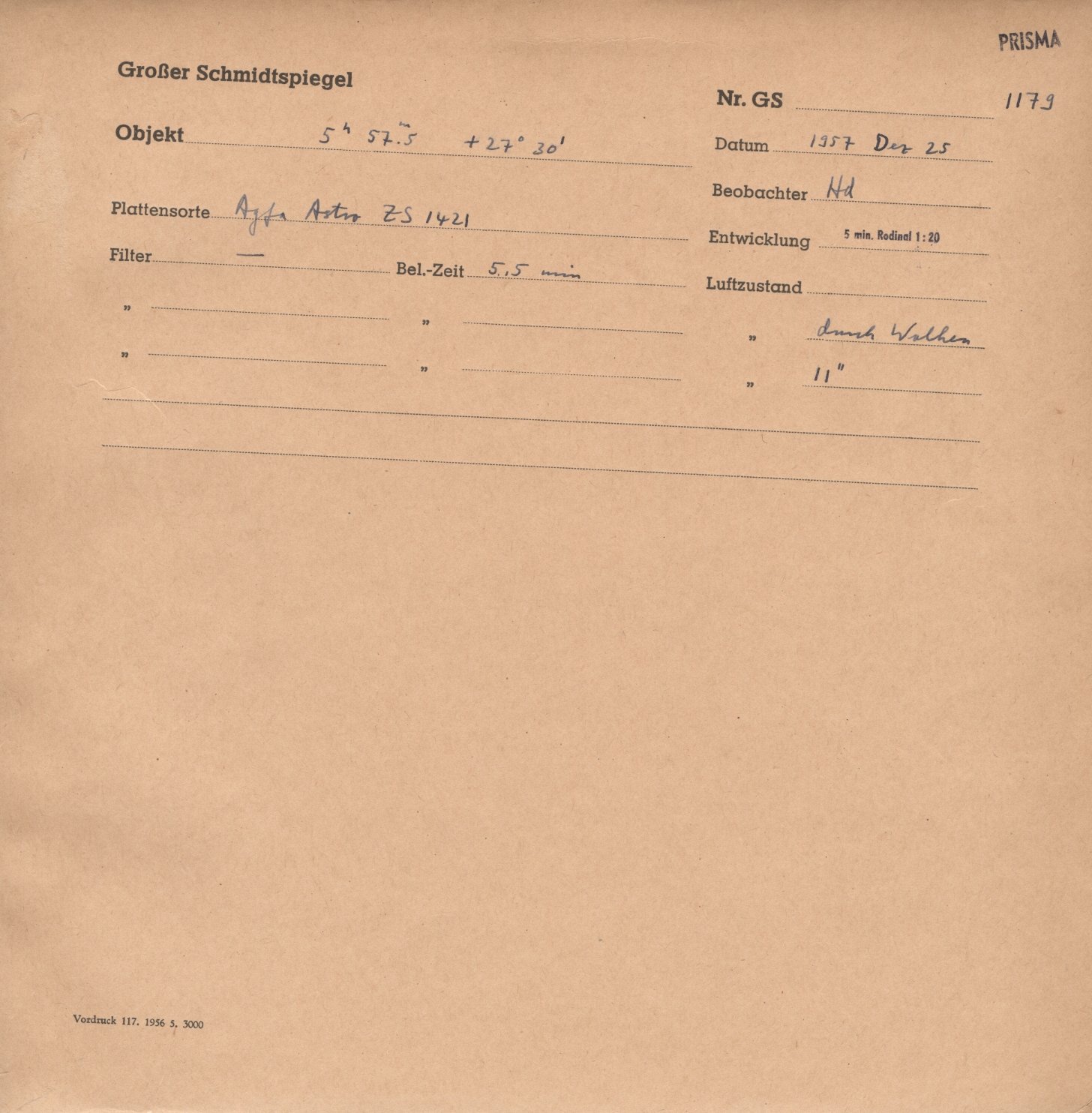 Plate envelope