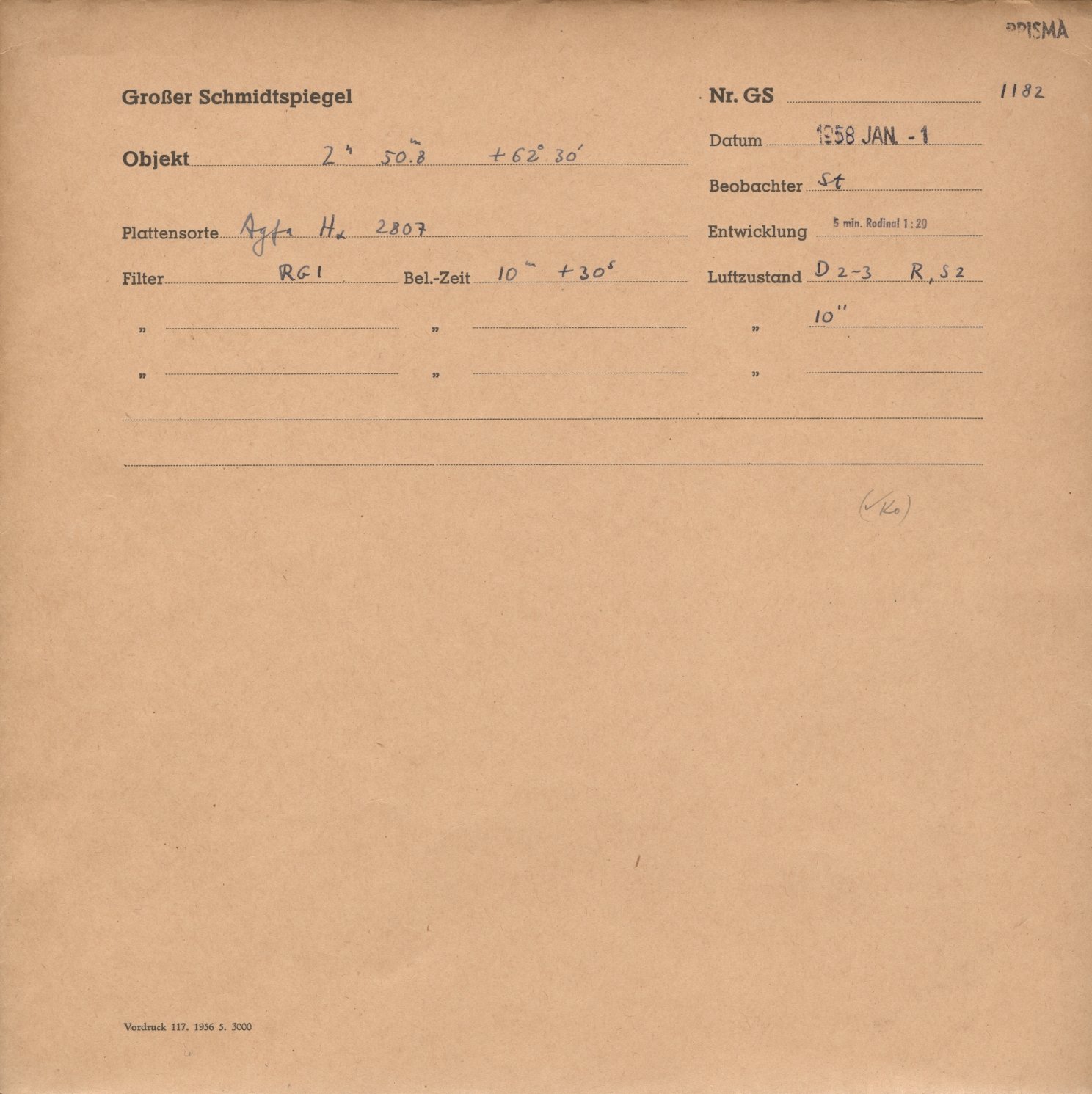 Plate envelope