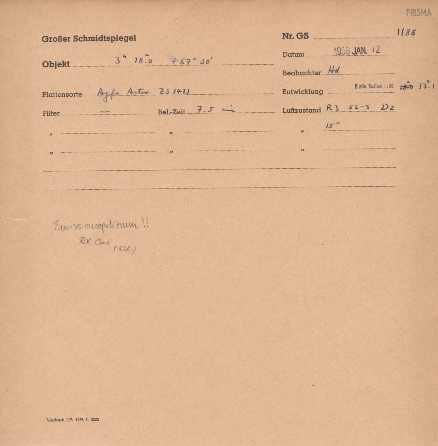 Plate envelope