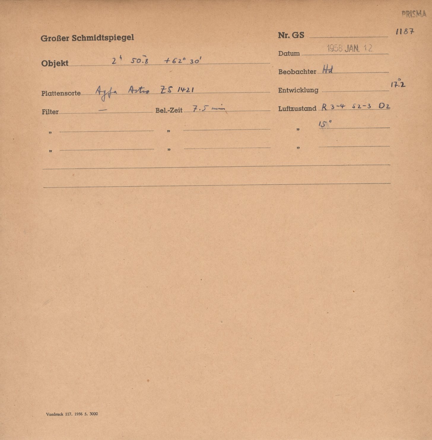 Plate envelope