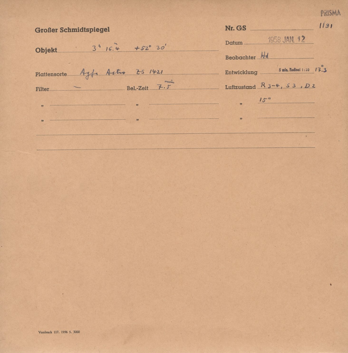 Plate envelope