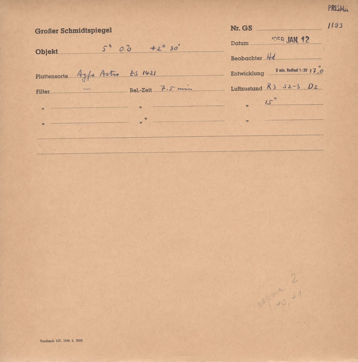 Plate envelope