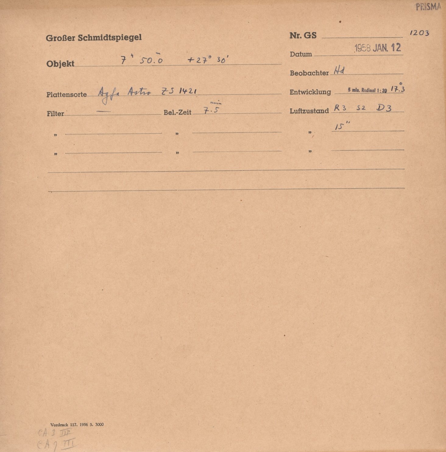 Plate envelope