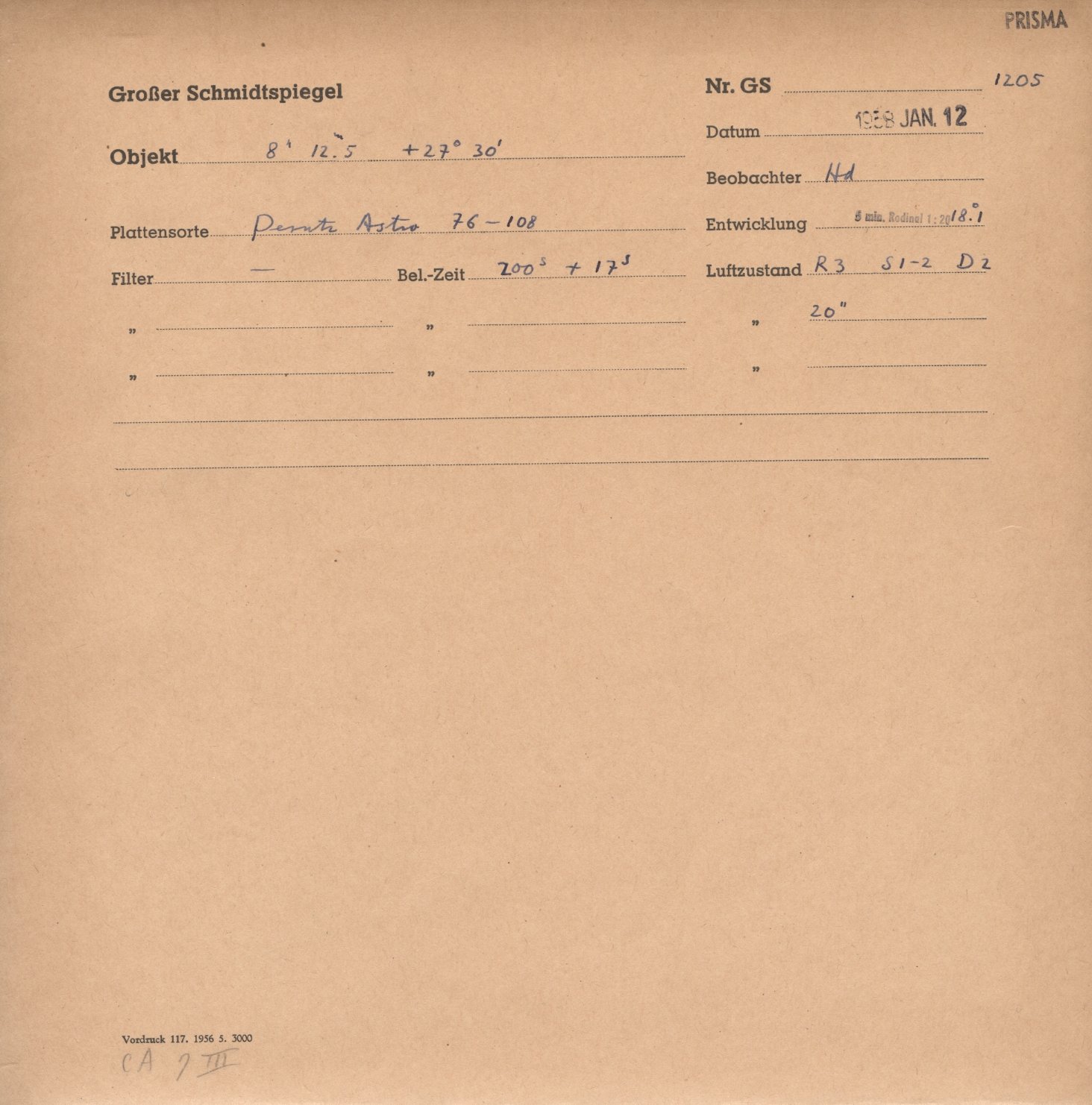 Plate envelope
