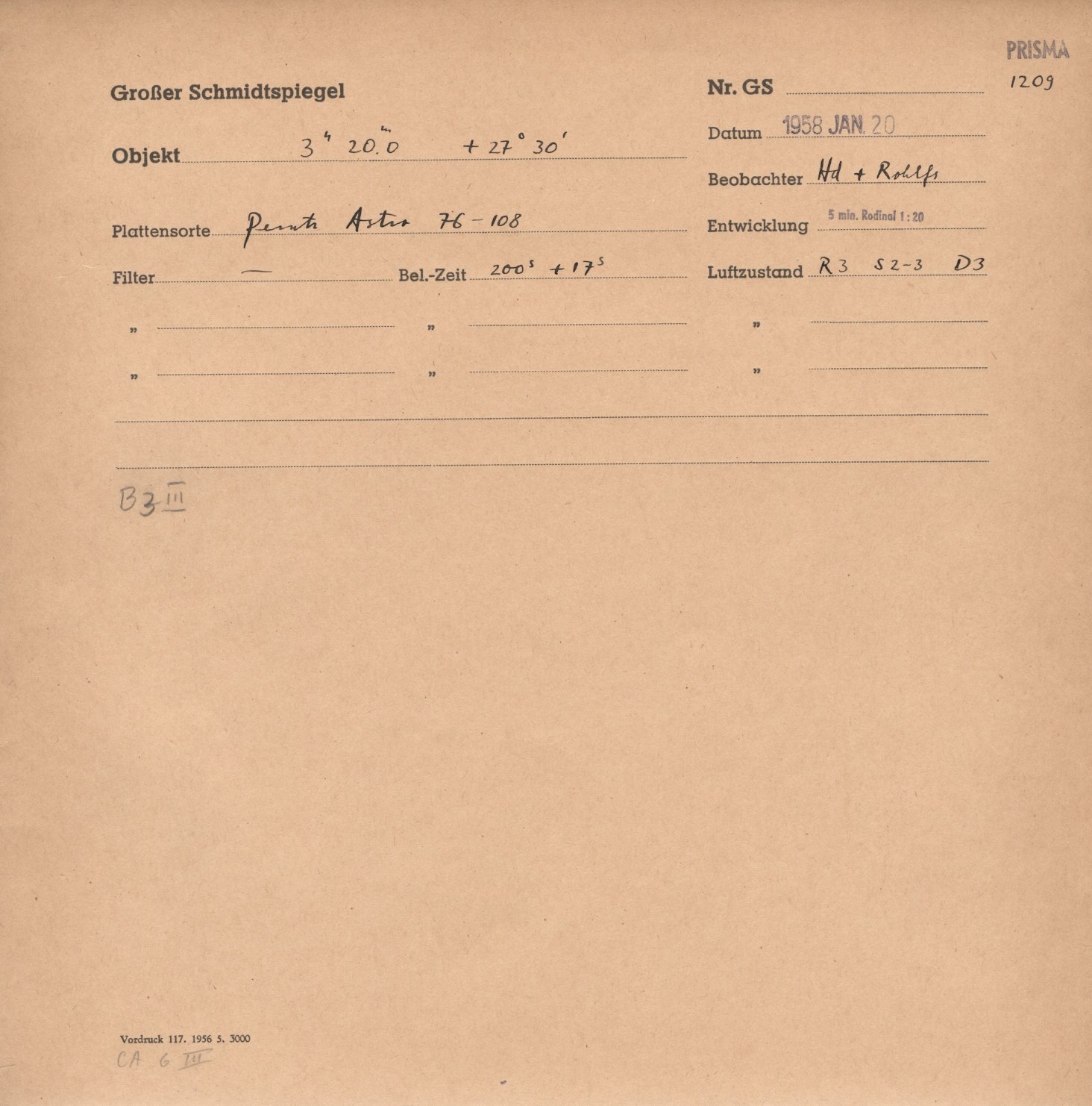 Plate envelope
