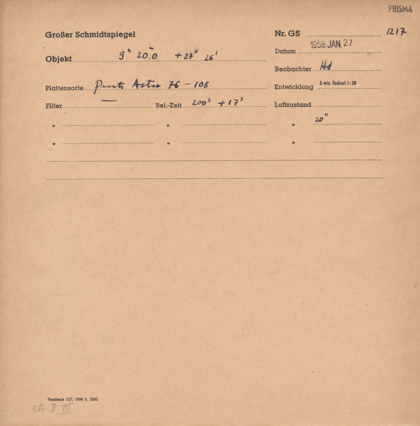 Plate envelope