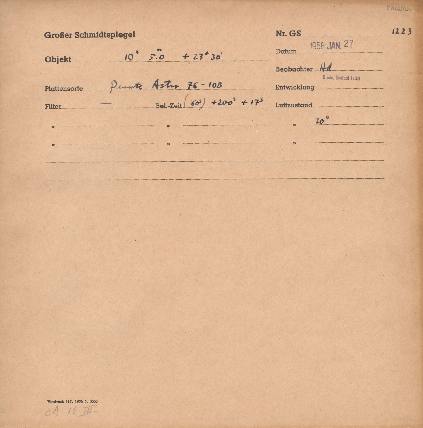 Plate envelope