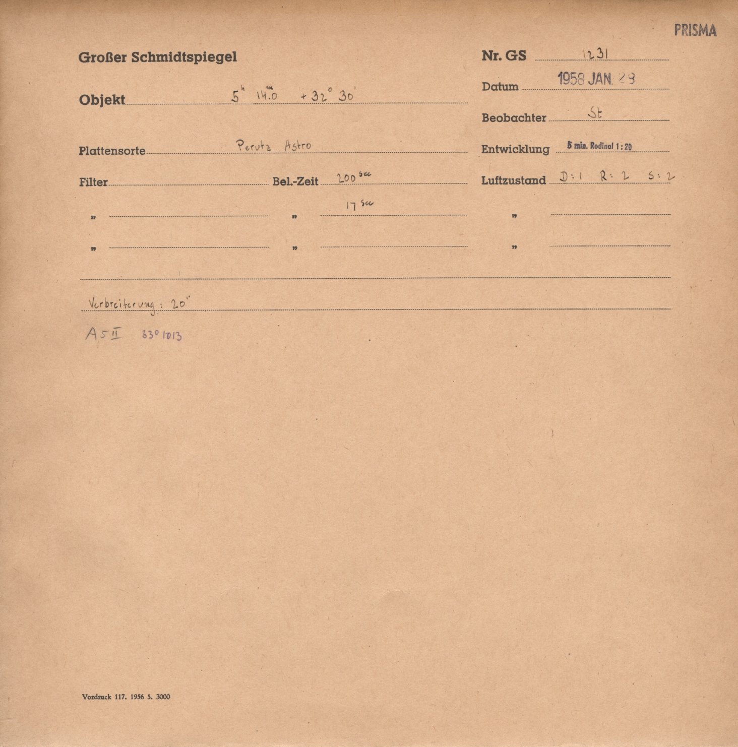 Plate envelope