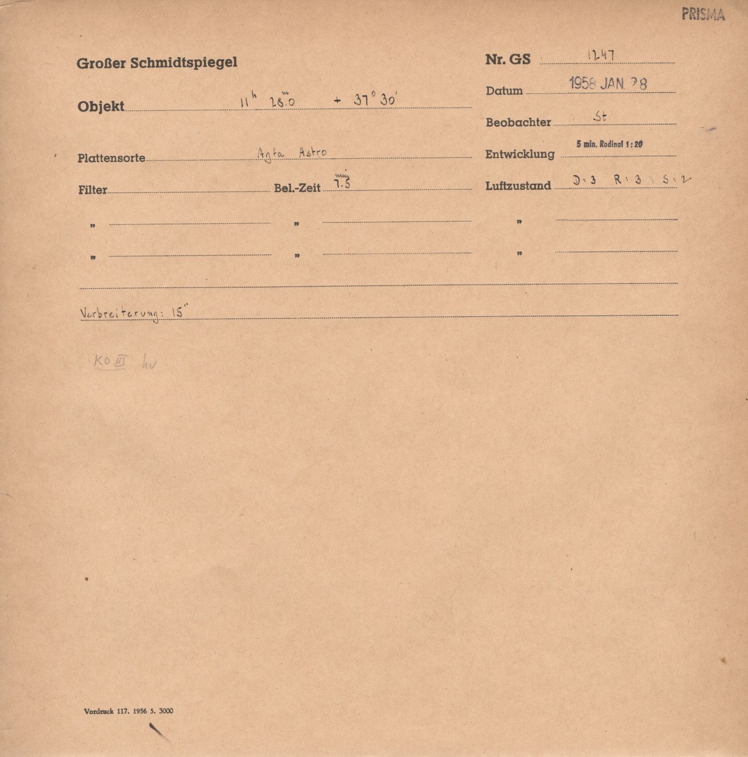 Plate envelope