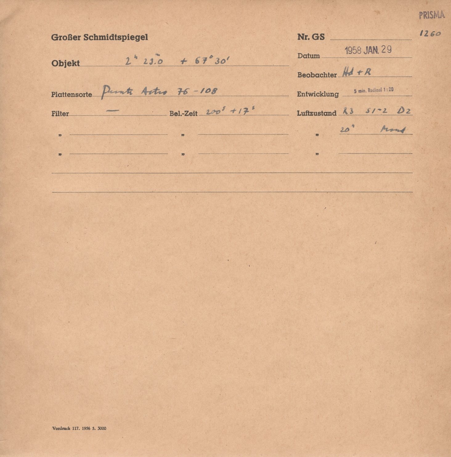 Plate envelope