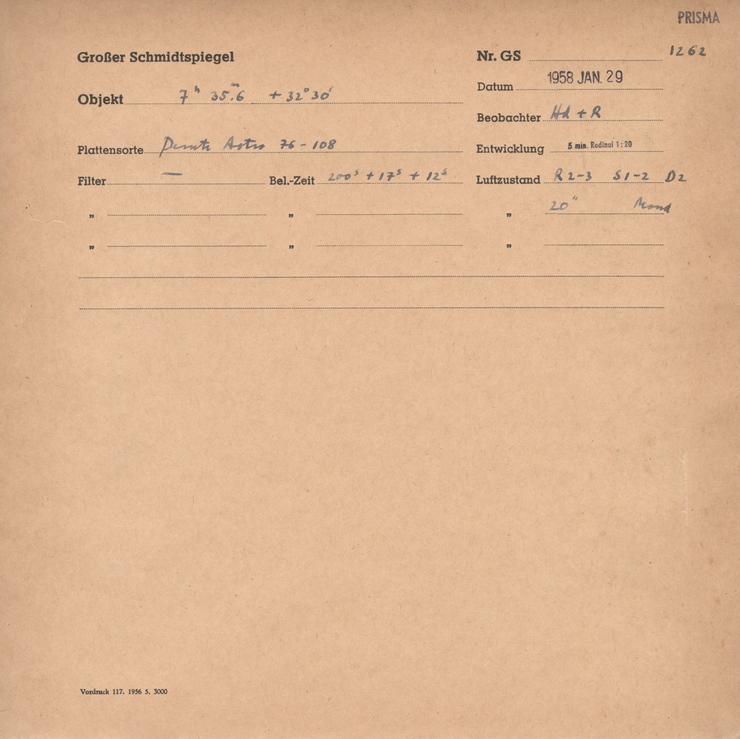 Plate envelope