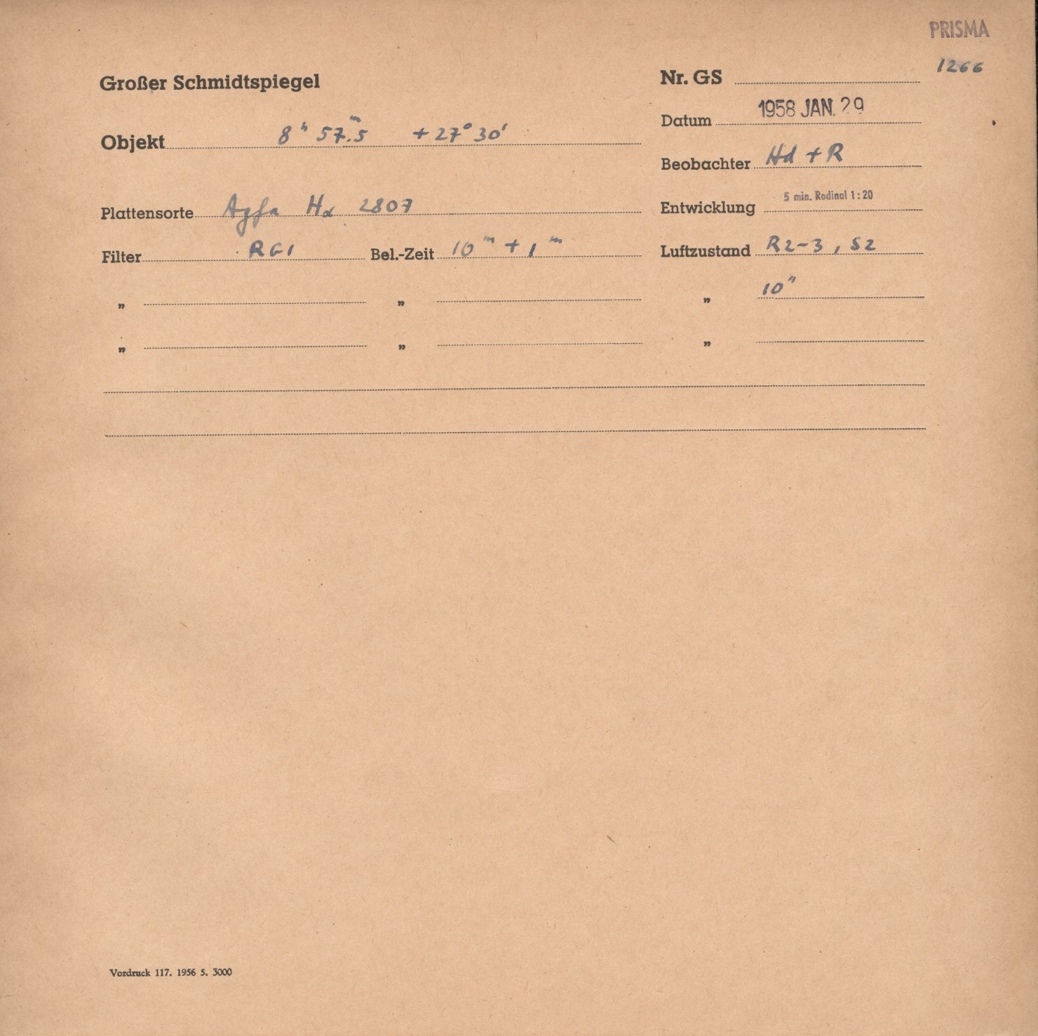 Plate envelope