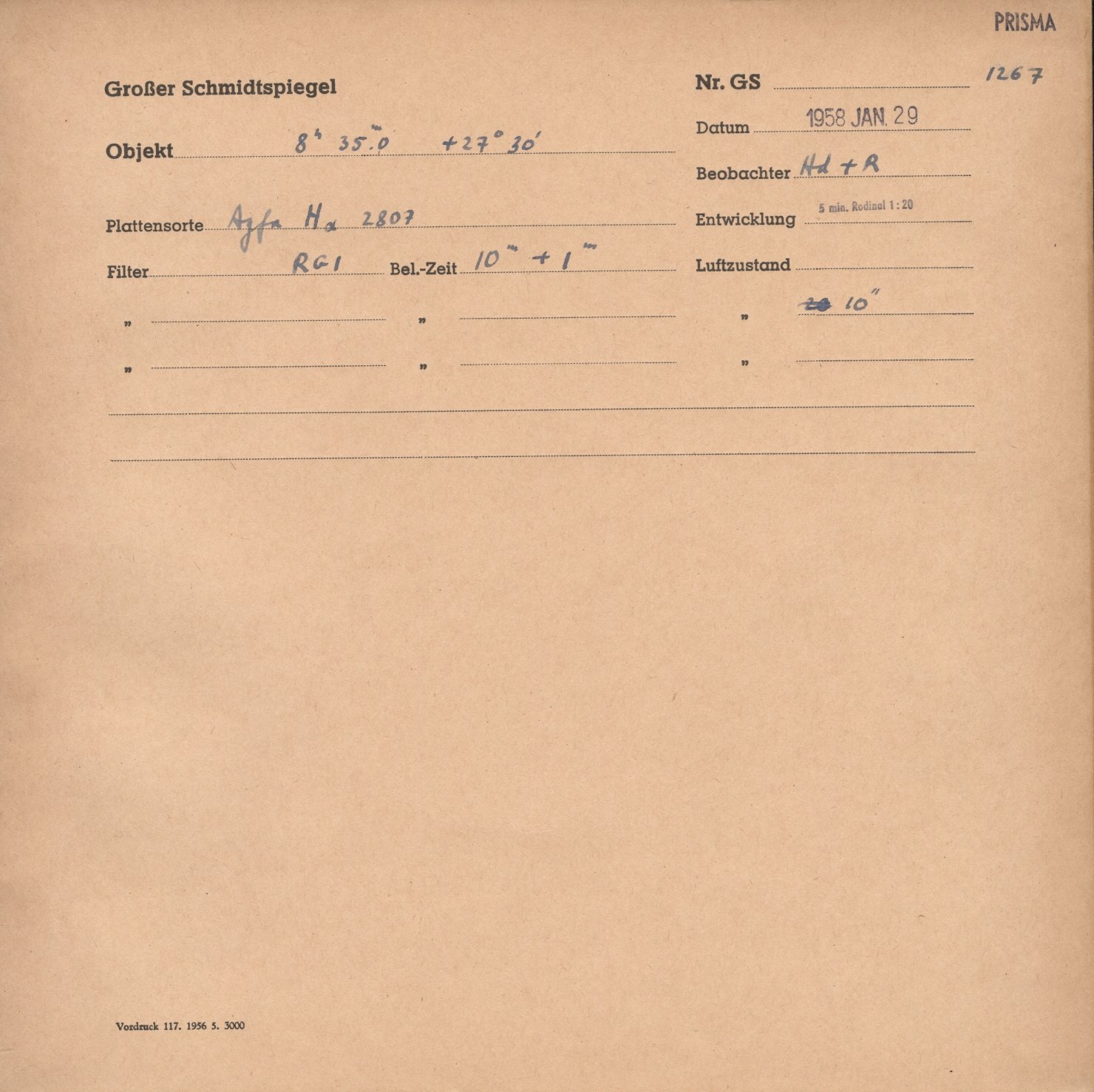 Plate envelope
