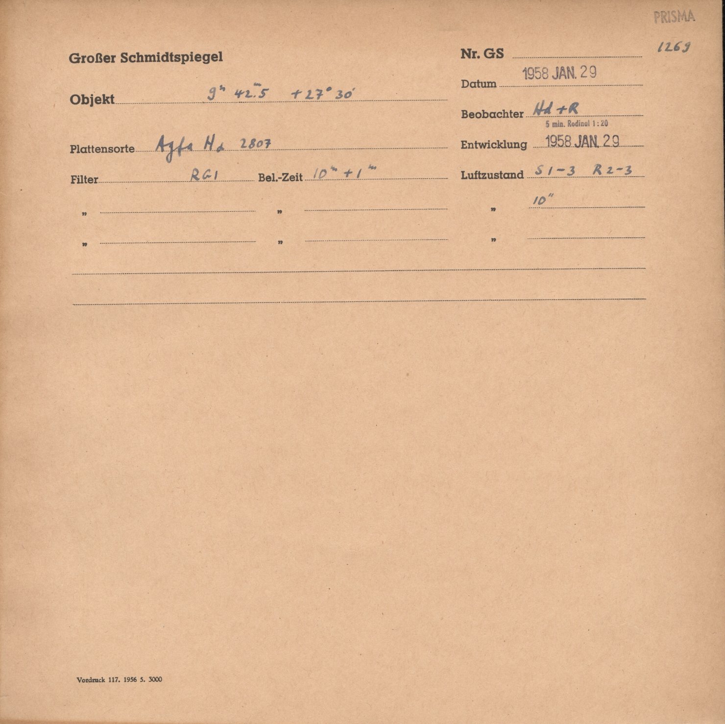 Plate envelope