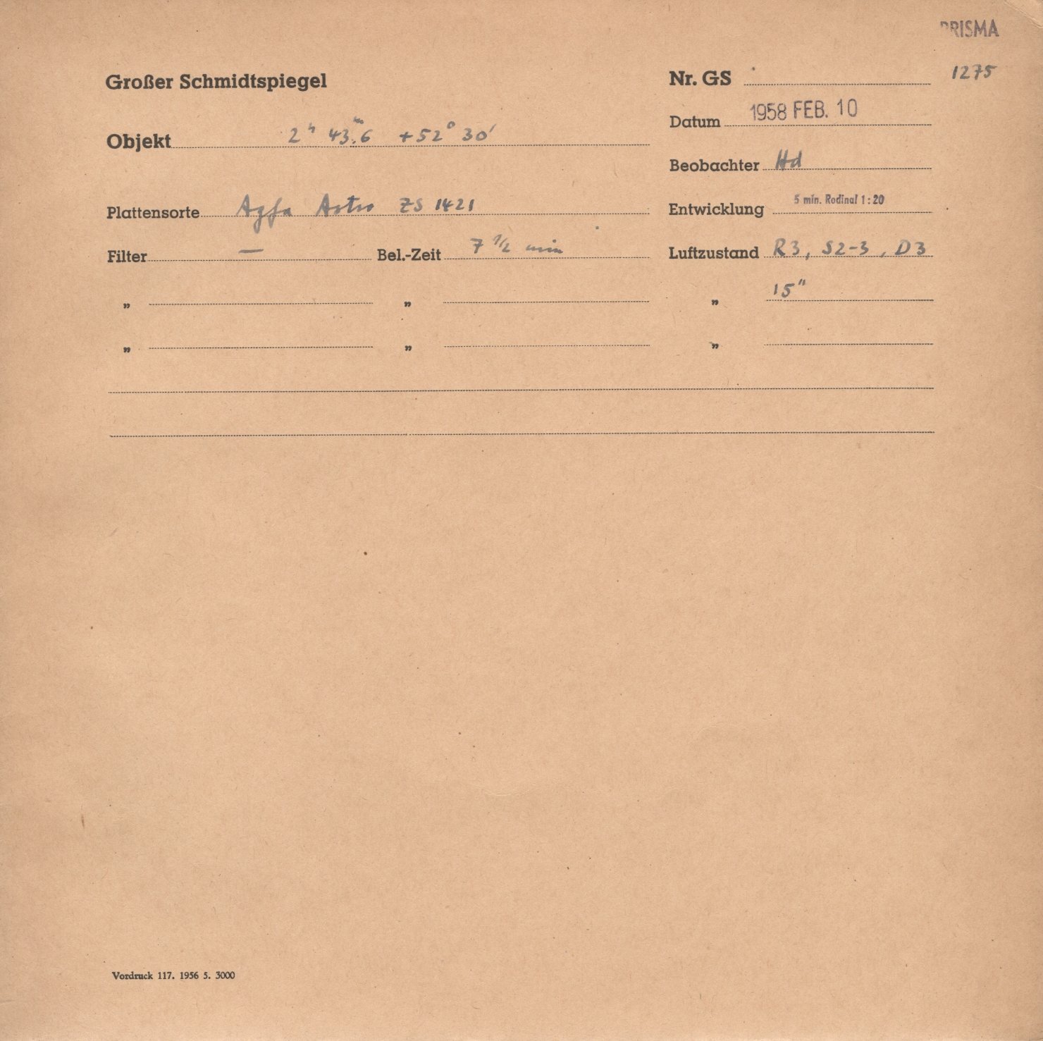 Plate envelope