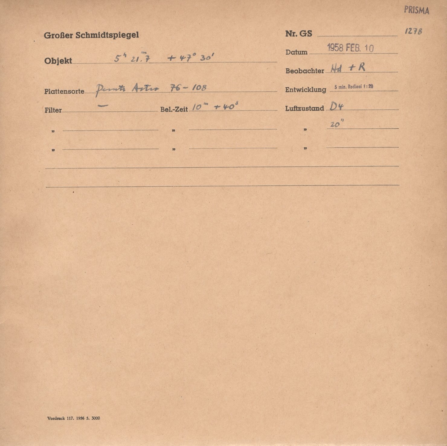 Plate envelope