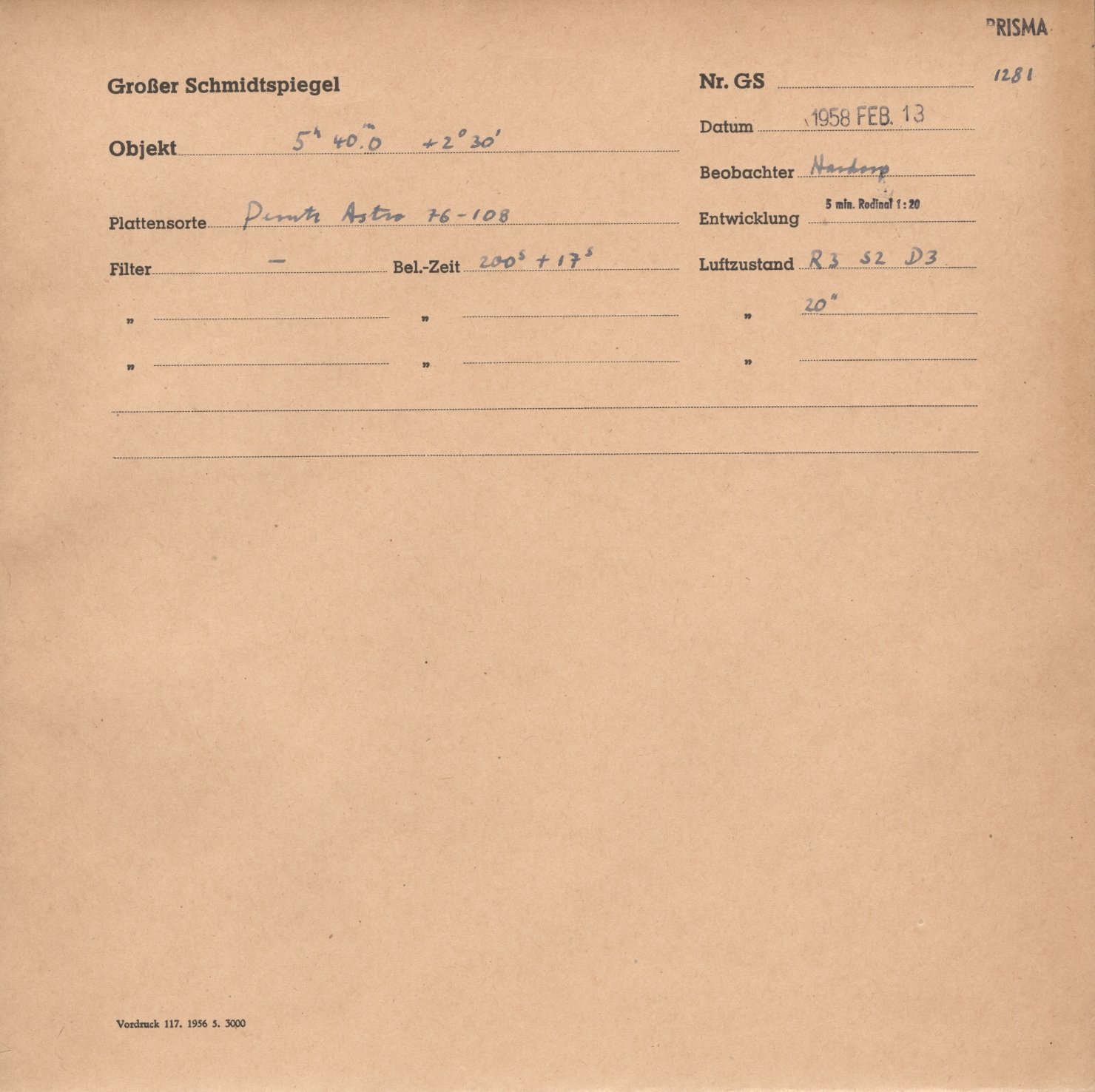 Plate envelope