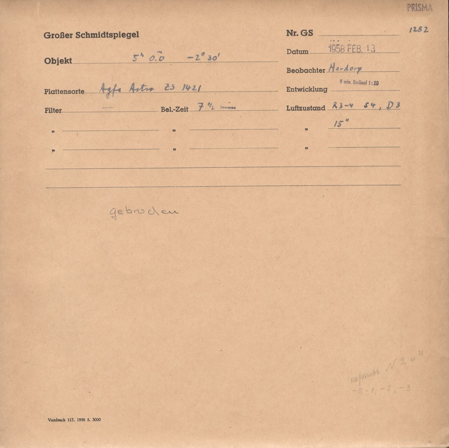 Plate envelope