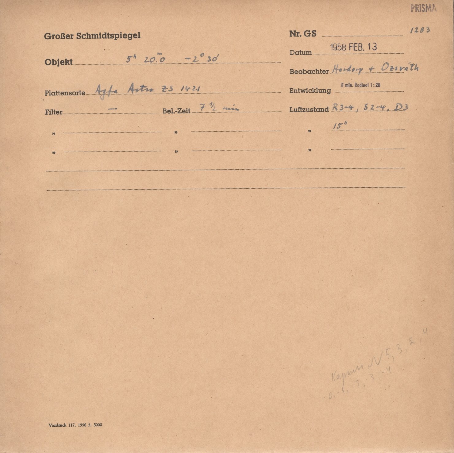 Plate envelope