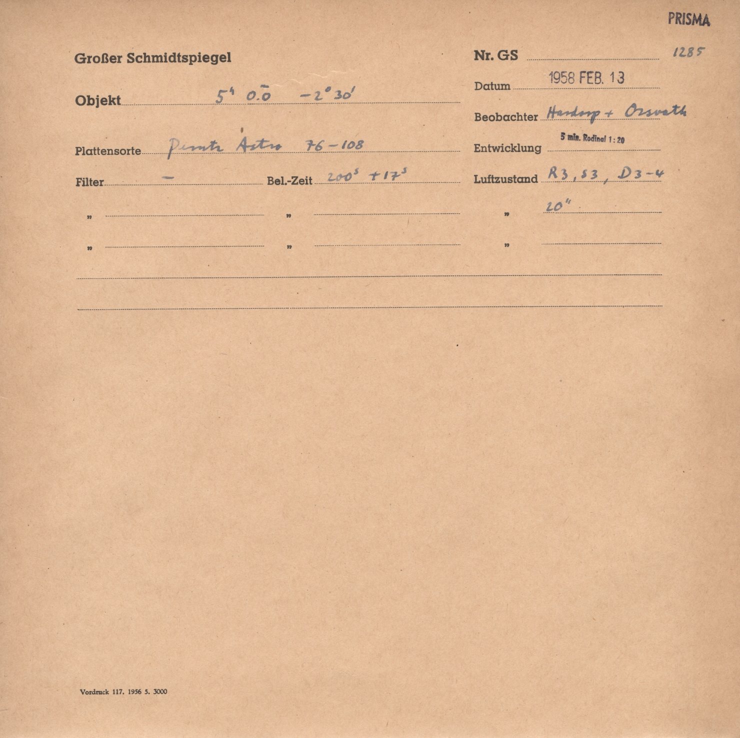 Plate envelope